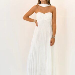 Isabel Scarf Dress M White